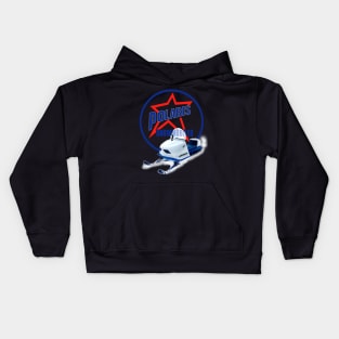 Vintage Snow Mobiles Kids Hoodie